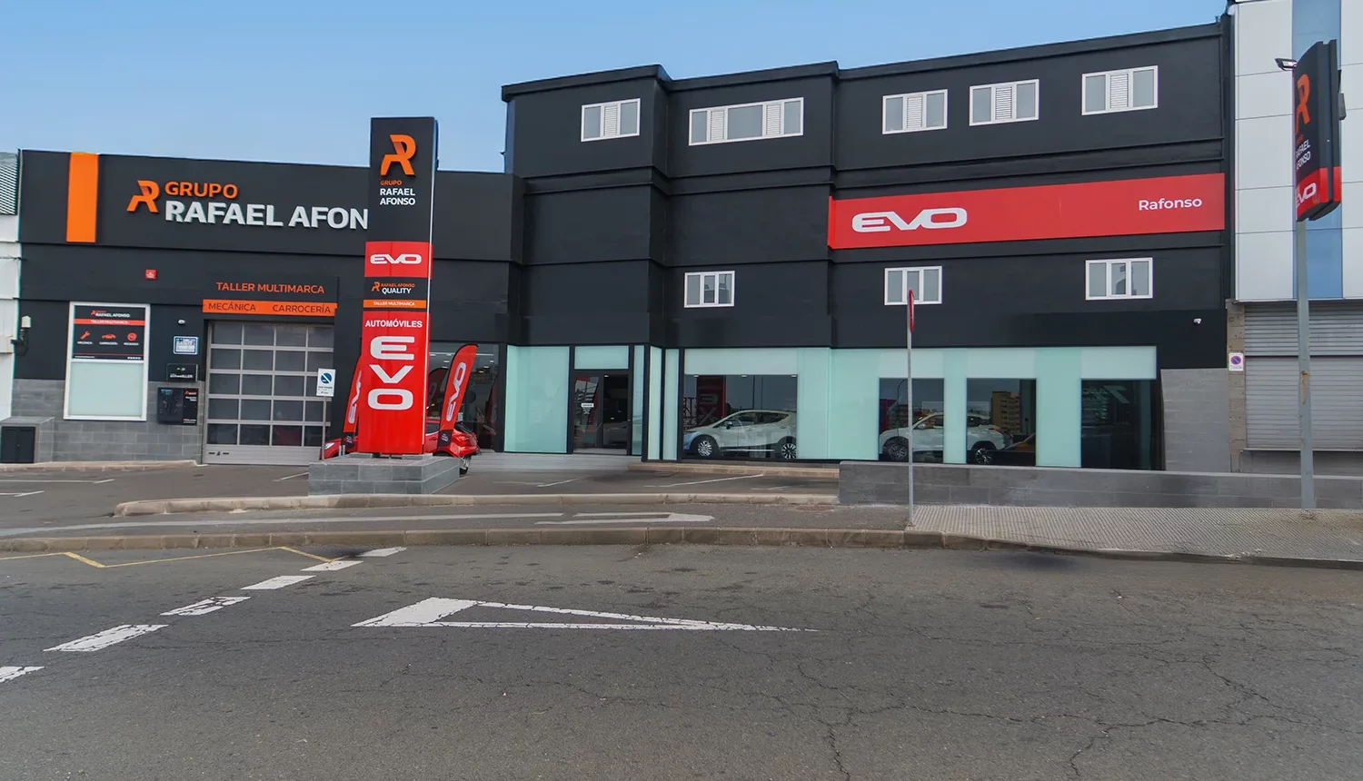 Fachada instalaciones EVO Canarias